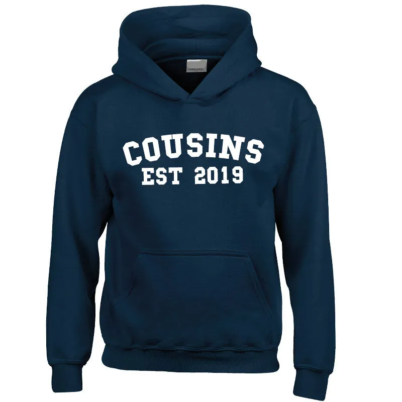 Personalised Cousin Est Varsity Hoodies (MRK X)