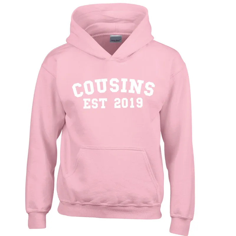 Personalised Cousin Est Varsity Hoodies (MRK X)