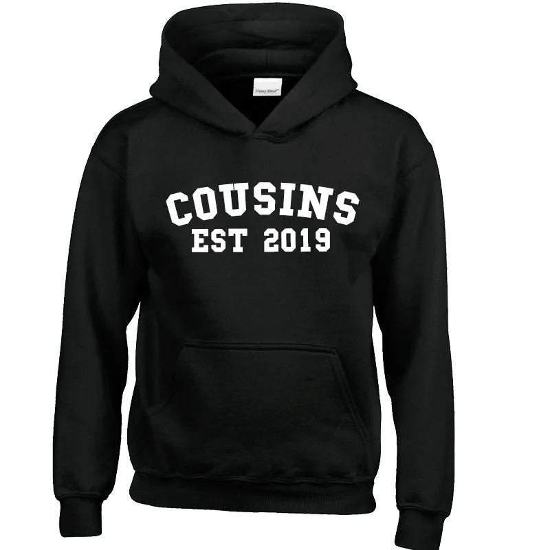 Personalised Cousin Est Varsity Hoodies (MRK X)
