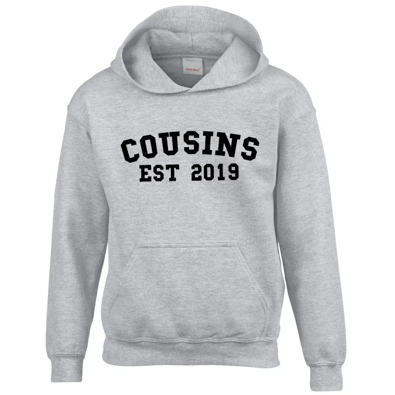 Personalised Cousin Est Varsity Hoodies (MRK X)