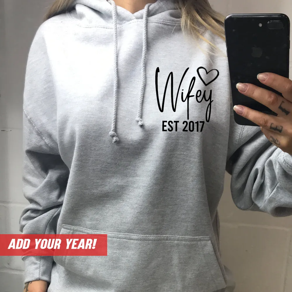 Personalised Wifey Established Hoodie (MRK X)