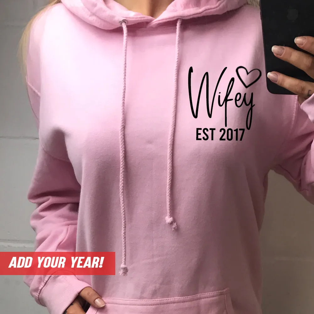 Personalised Wifey Established Hoodie (MRK X)