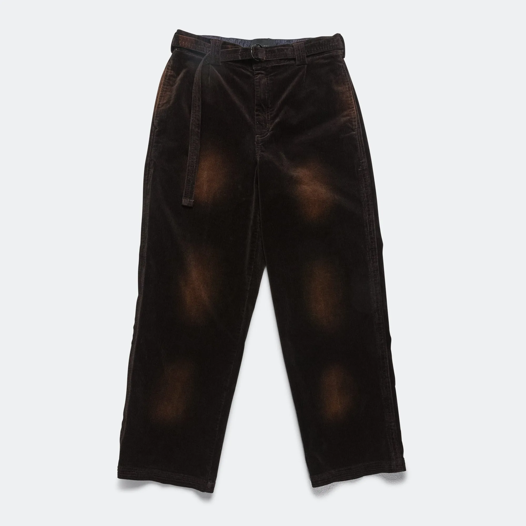 Pleated Work Pant - Washed Brown