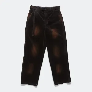 Pleated Work Pant - Washed Brown