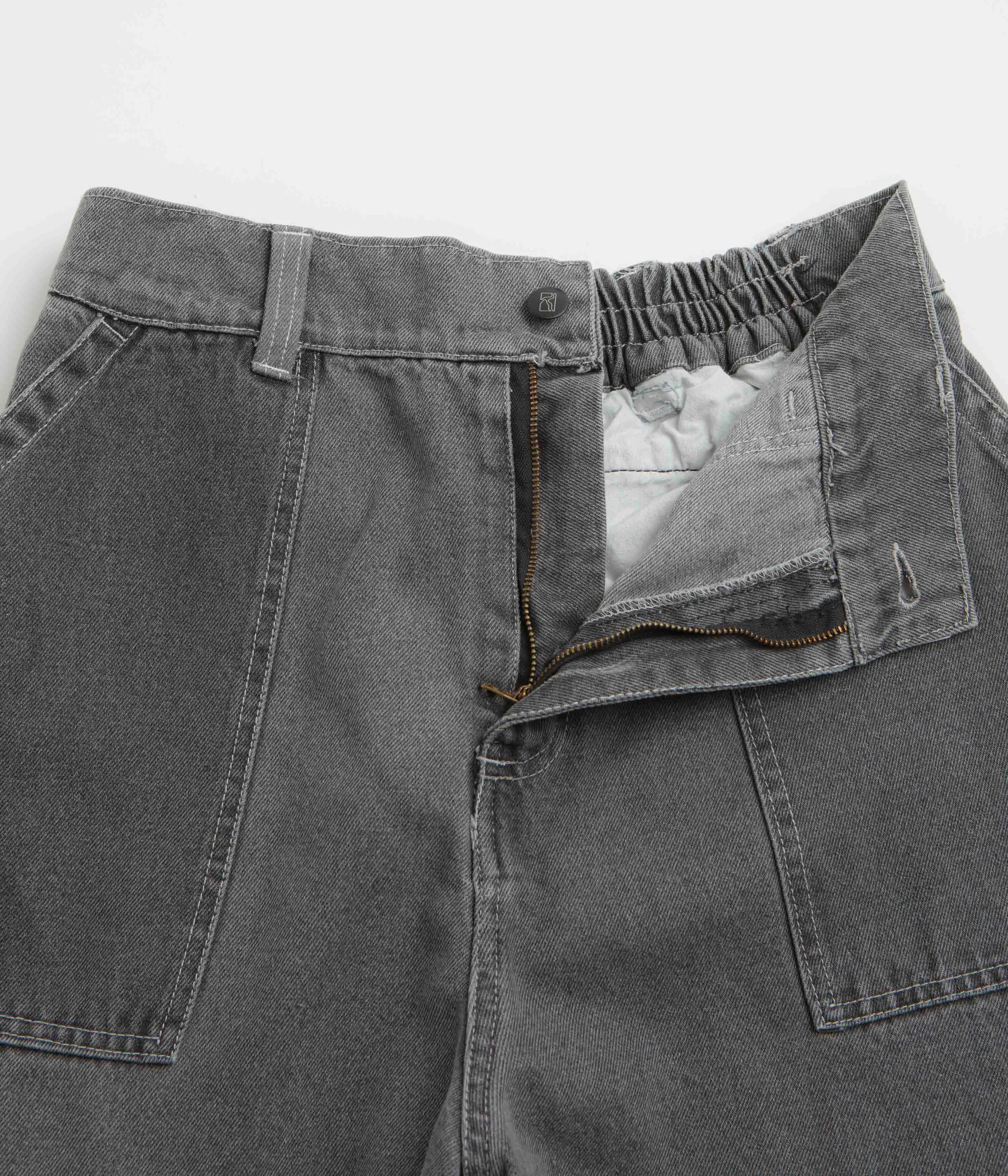 Poetic Collective Painter Pants - Grey Washed Denim