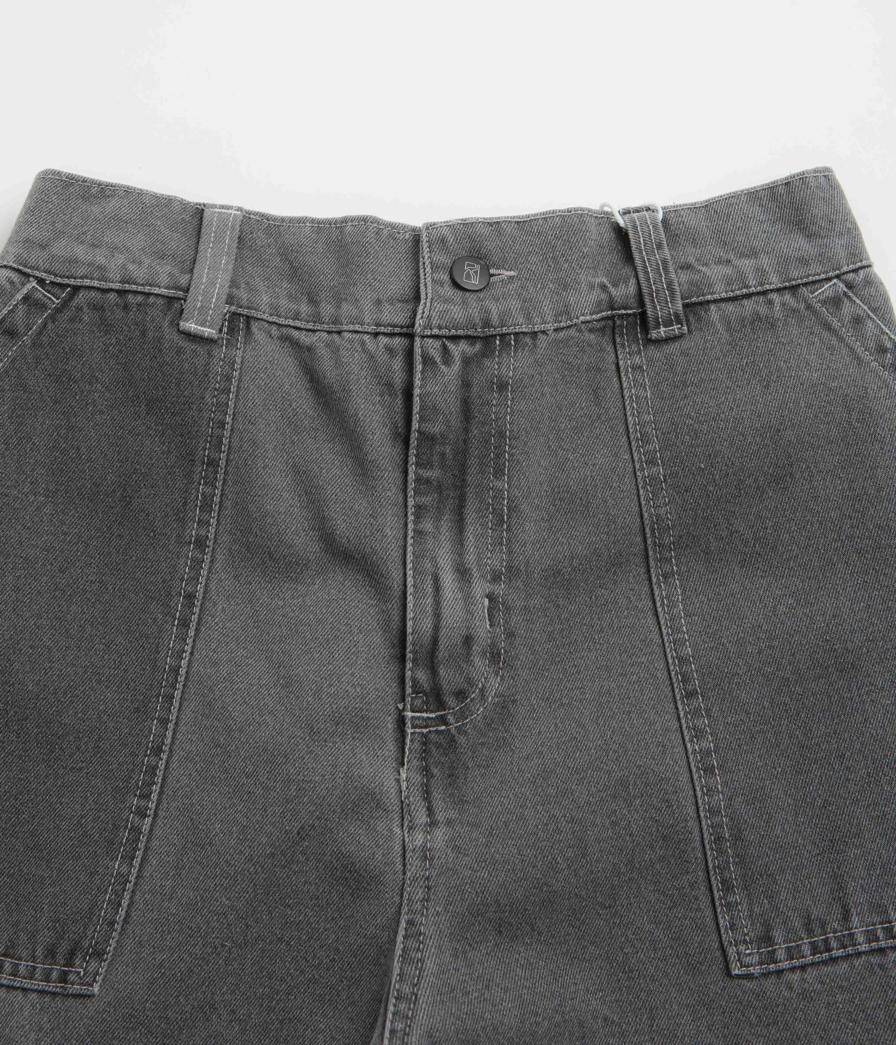 Poetic Collective Painter Pants - Grey Washed Denim
