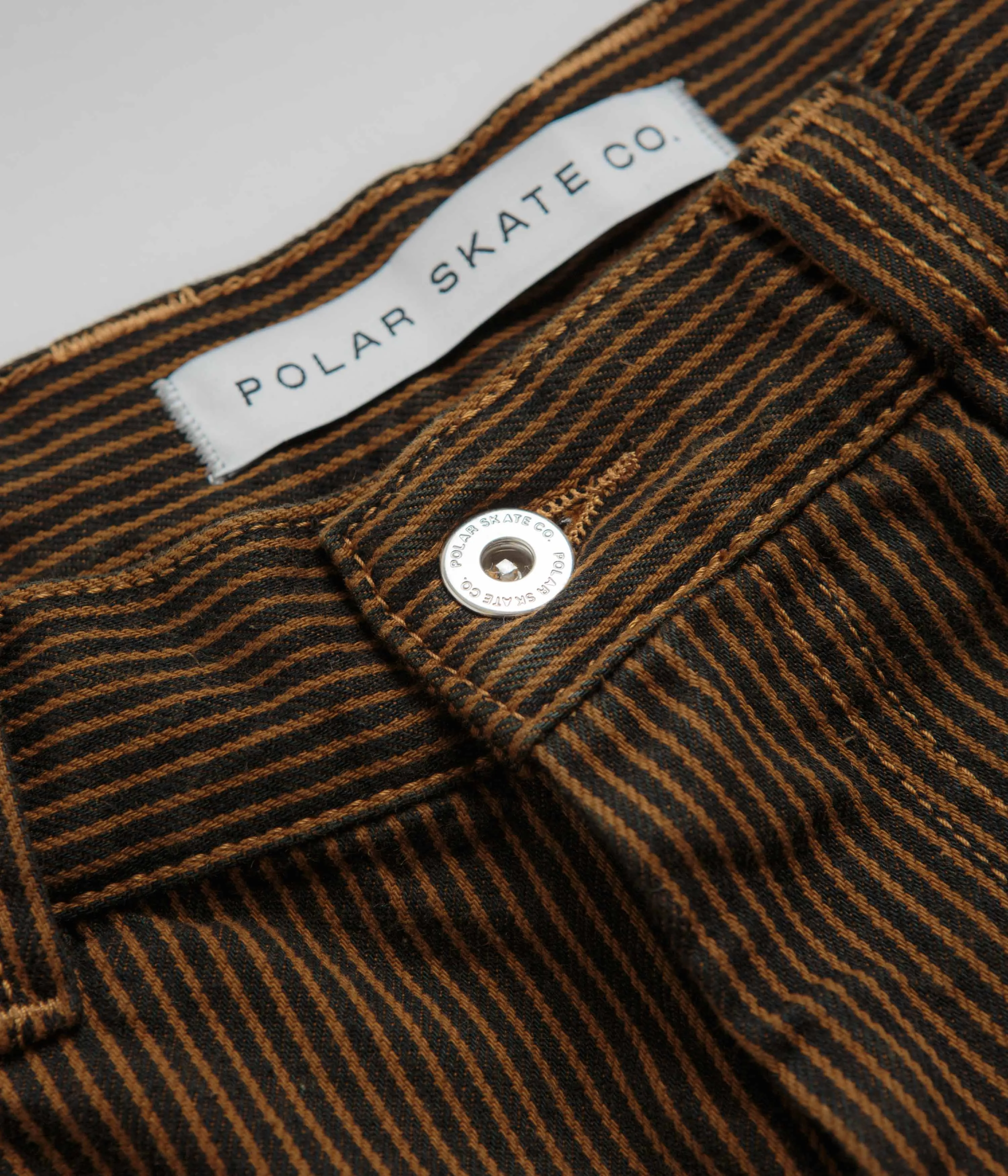 Polar 93 Hickory Stripe Work Pants - Rust