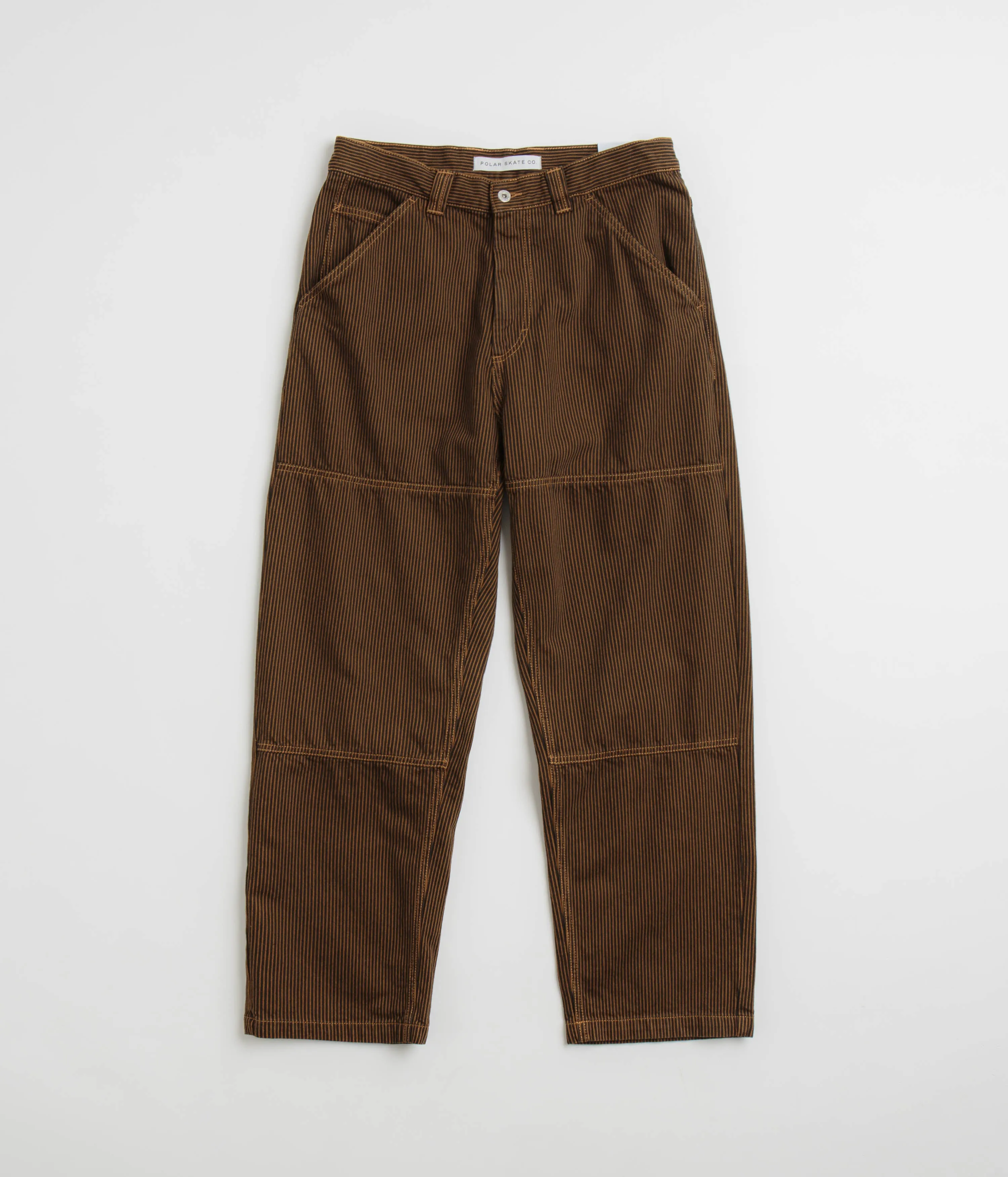 Polar 93 Hickory Stripe Work Pants - Rust