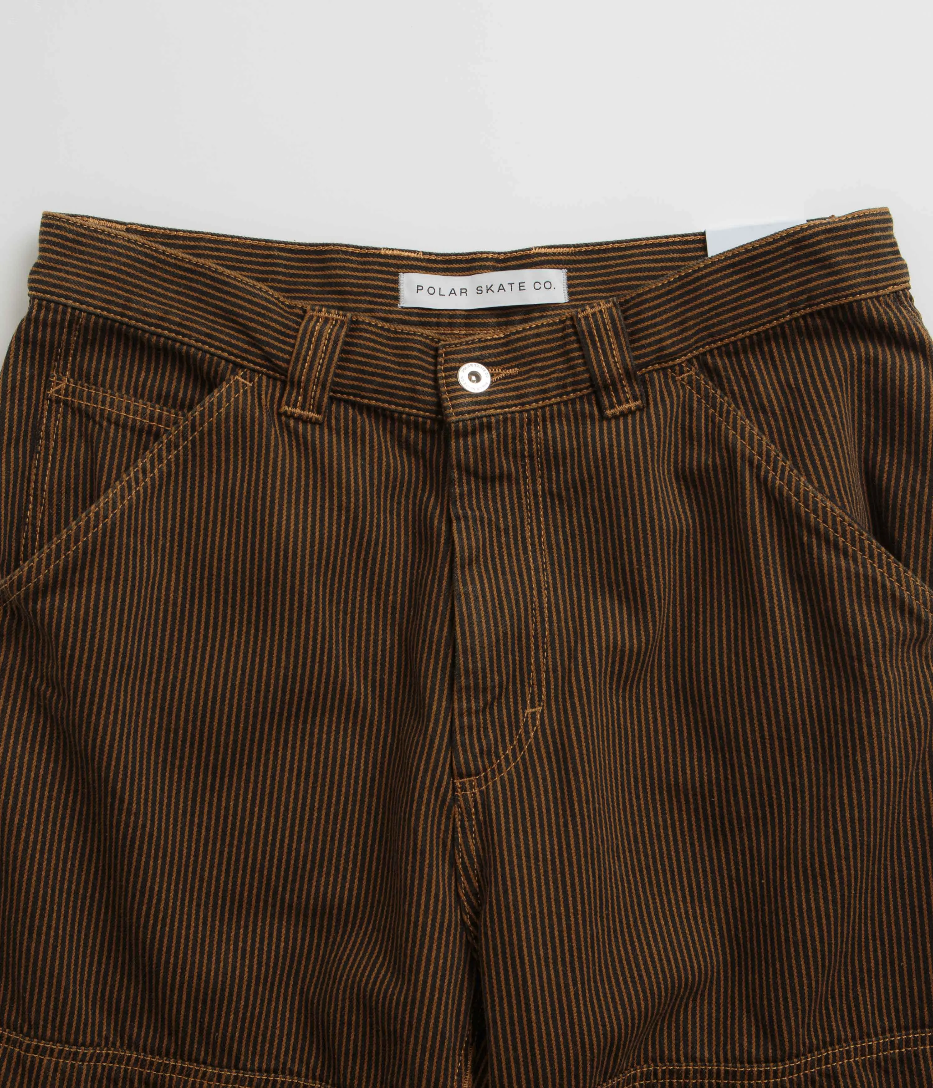 Polar 93 Hickory Stripe Work Pants - Rust