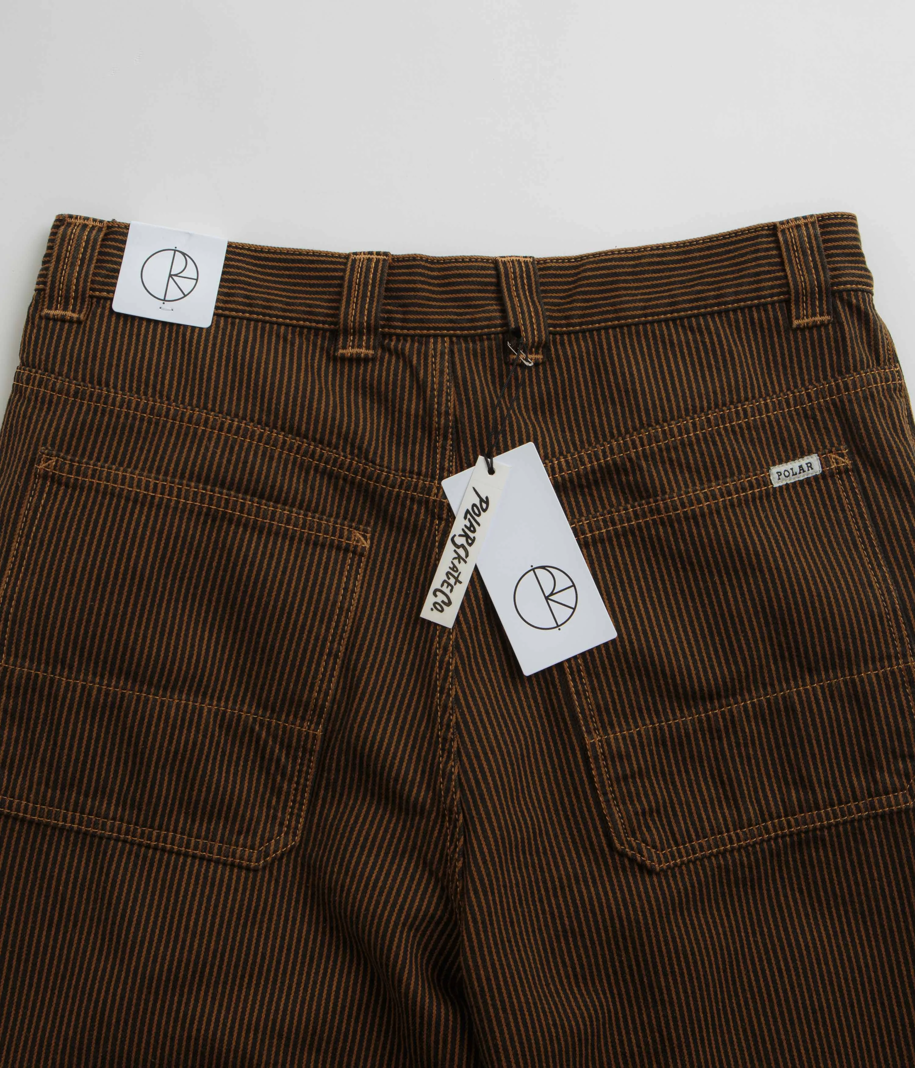 Polar 93 Hickory Stripe Work Pants - Rust