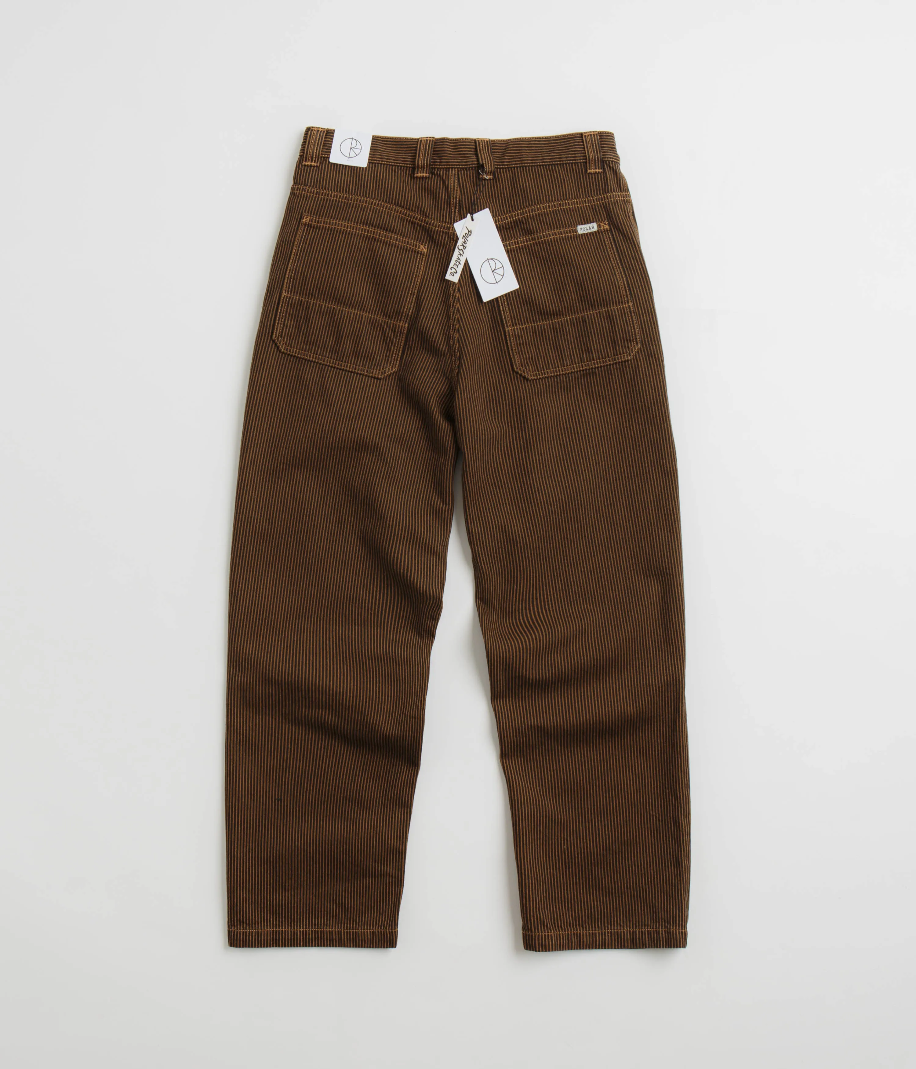 Polar 93 Hickory Stripe Work Pants - Rust