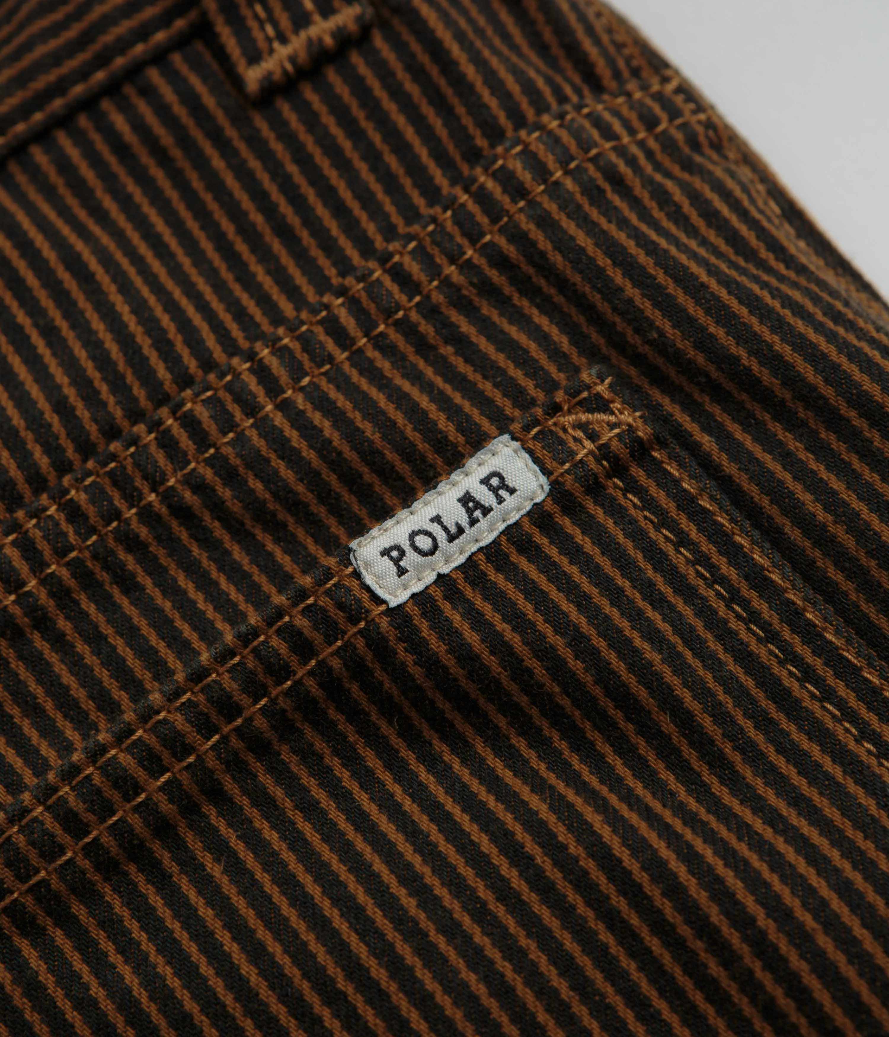 Polar 93 Hickory Stripe Work Pants - Rust