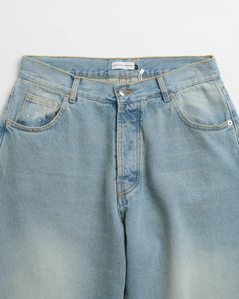 Pop Trading Company DRS Pants - Washed Denim / Blue