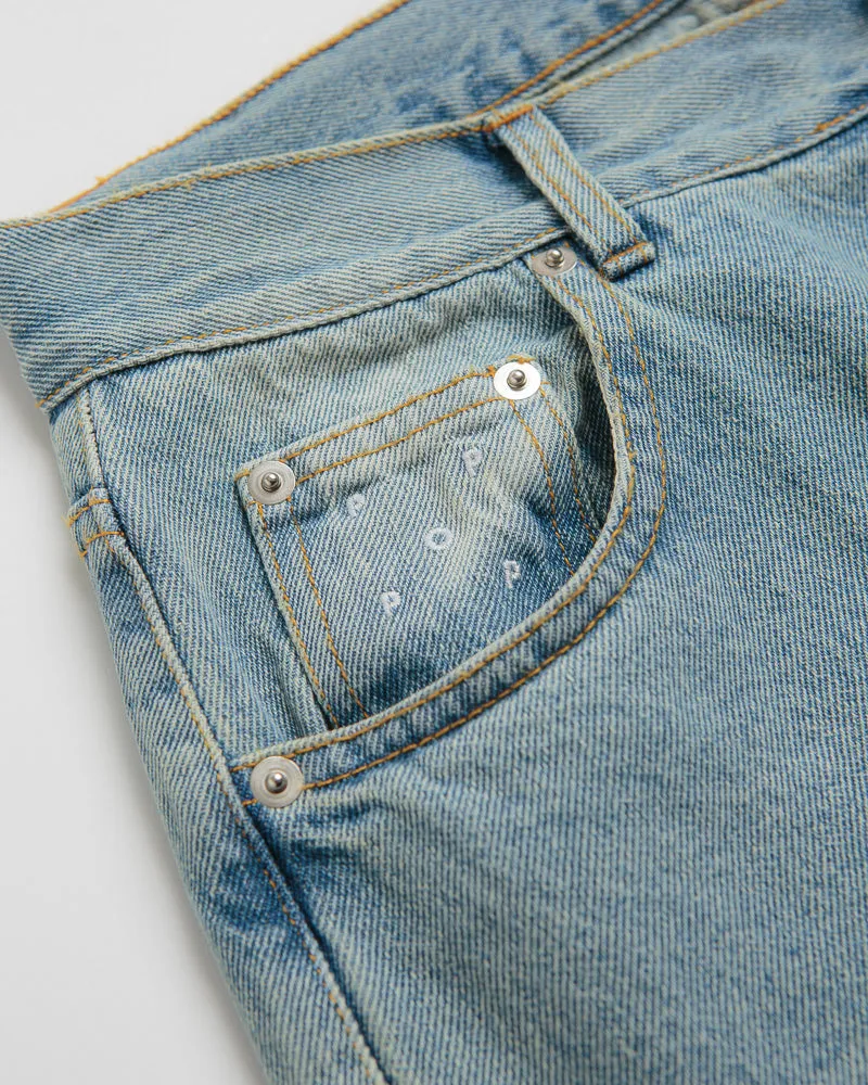 Pop Trading Company DRS Pants - Washed Denim / Blue