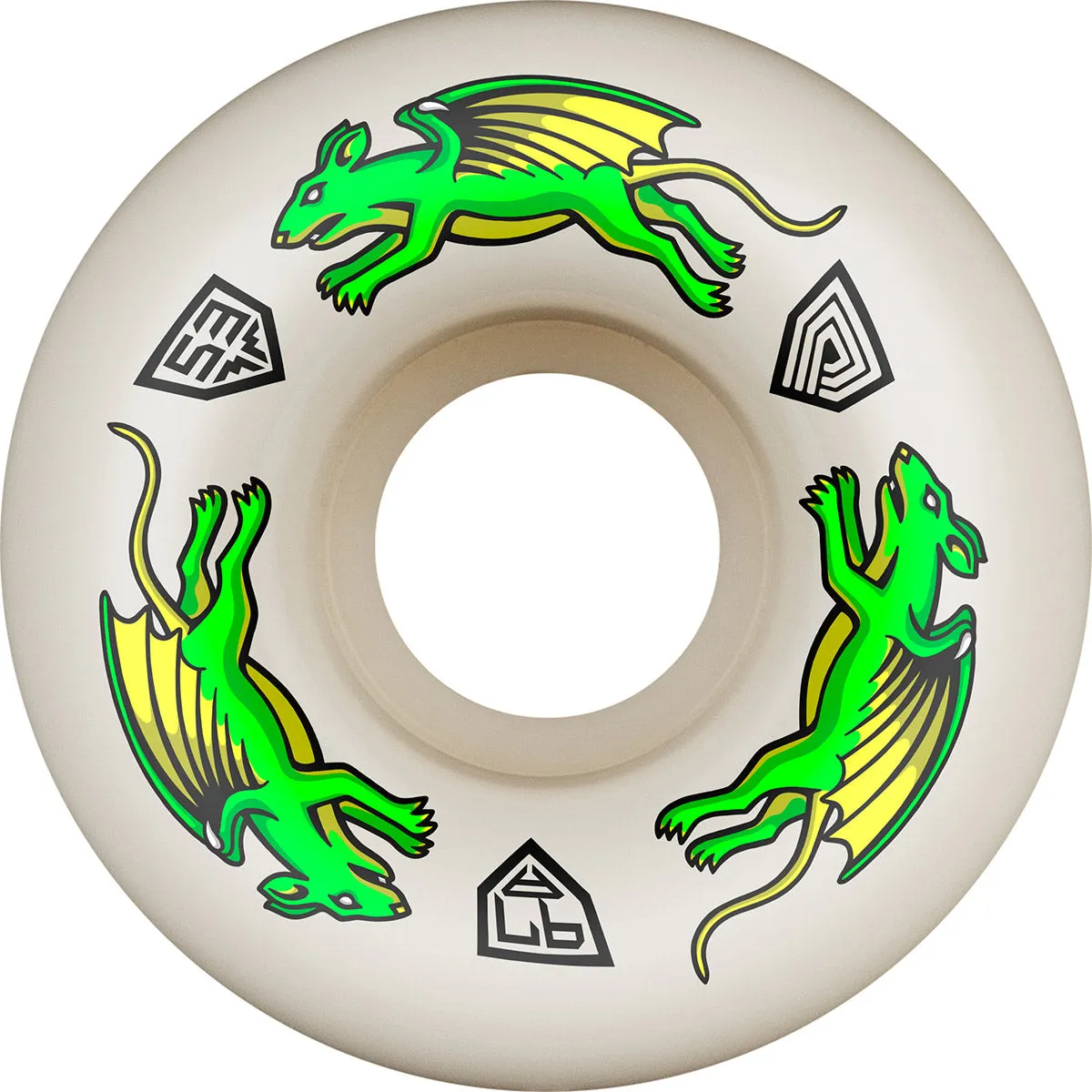 Powell Peralta - Nano Rats Dragon Formula 53MM X 34MM 97A Skateboard Wheels