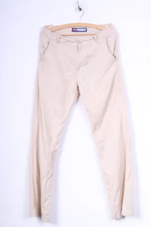 Prodigy Jeans Mens 32 Trousers Beige Casual Cotton Pants Straight Leg