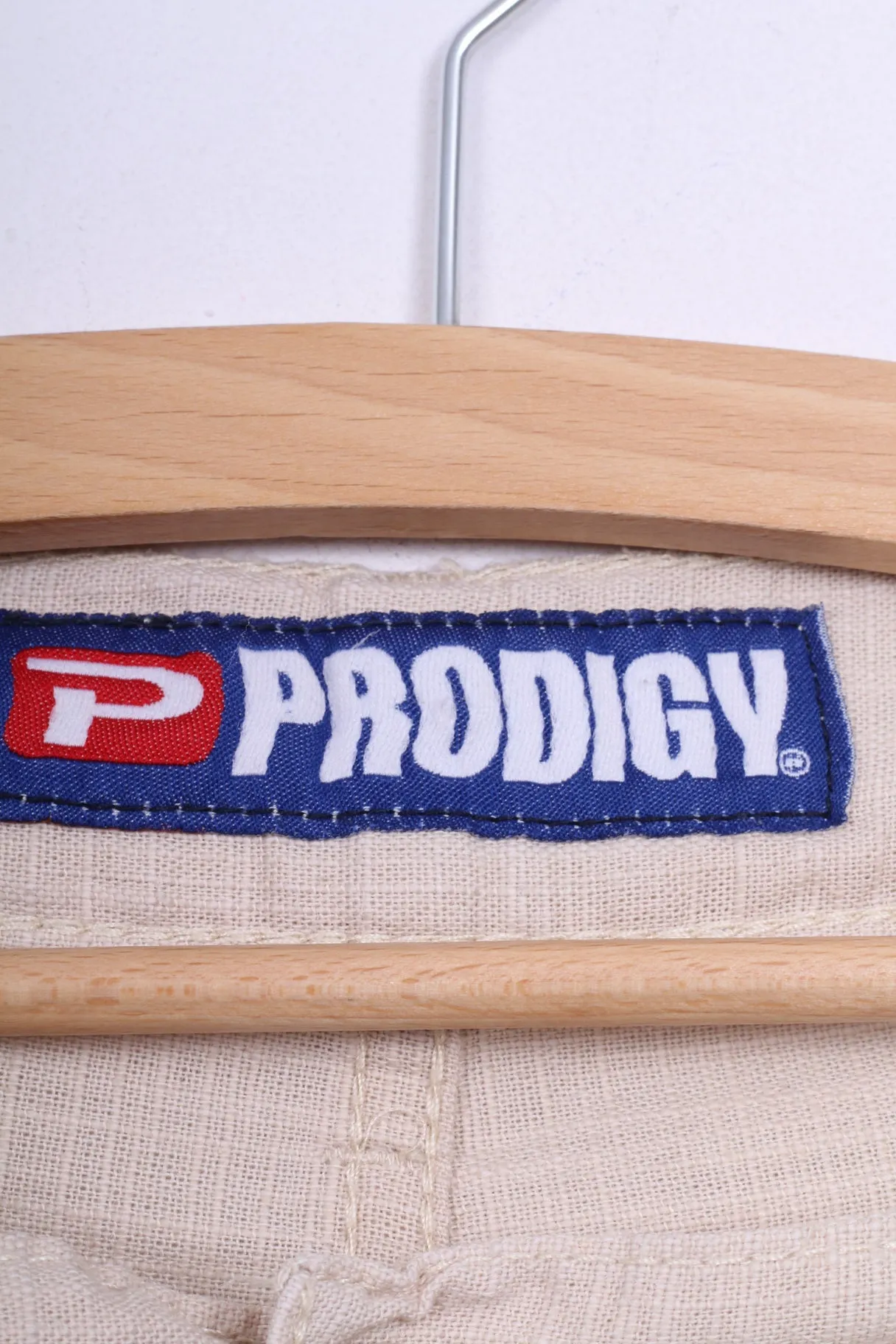 Prodigy Jeans Mens 32 Trousers Beige Casual Cotton Pants Straight Leg