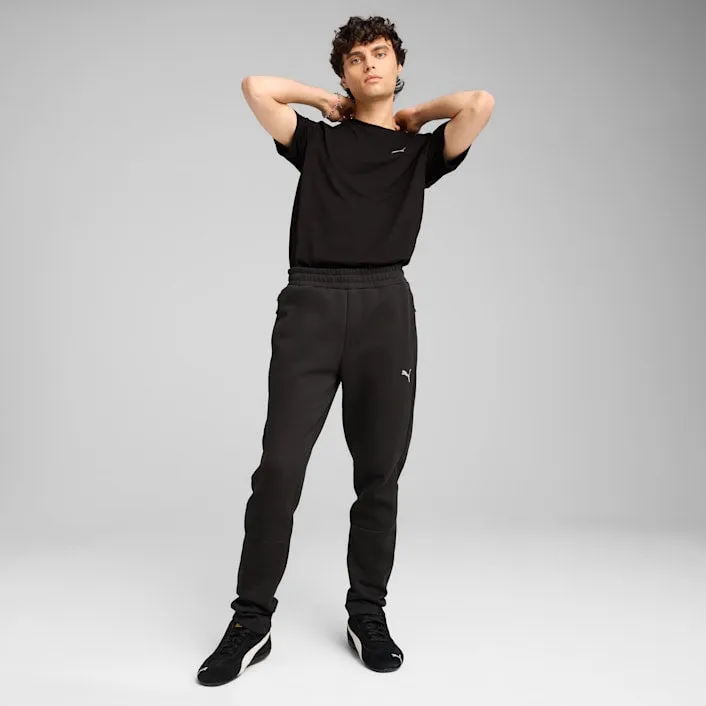 PUMA MEN'S EVOSTRIPE BLACK TRACKPANTS