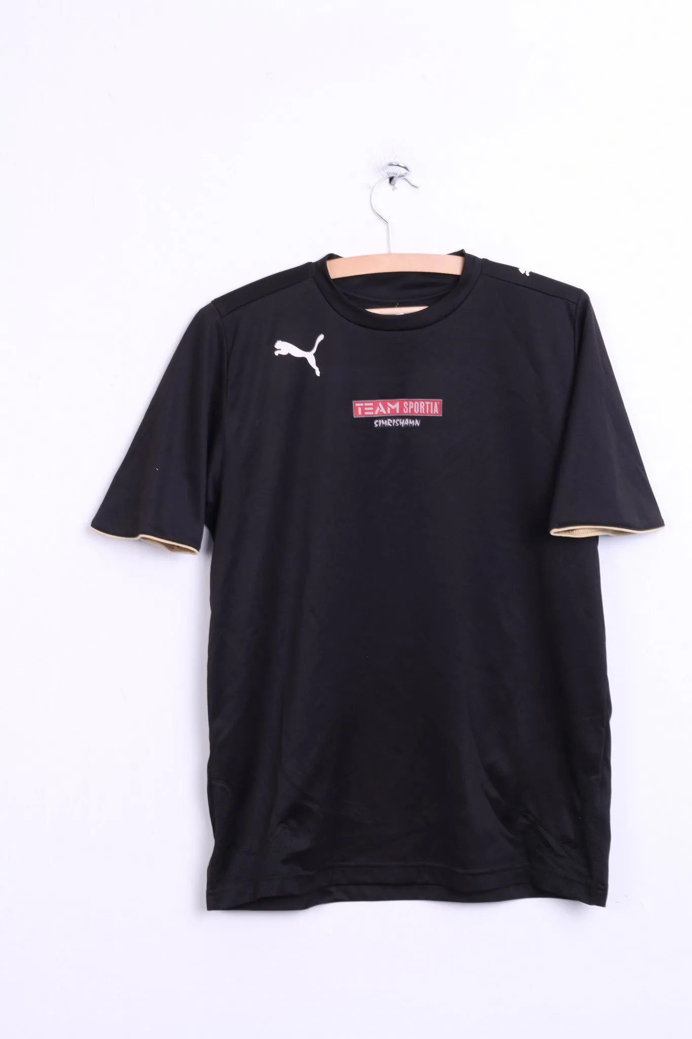 Puma Mens M Shirt Black Team Sportia SIMRISHAMN Football Club