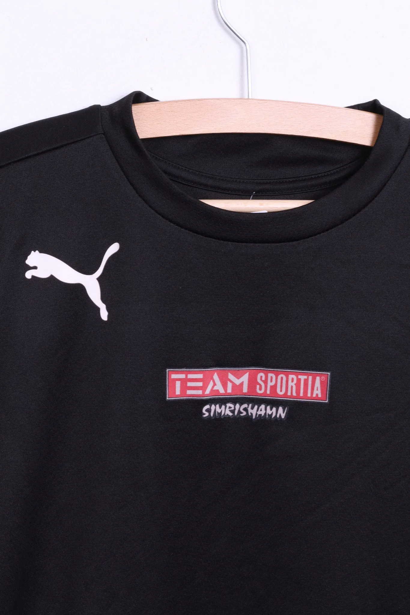 Puma Mens M Shirt Black Team Sportia SIMRISHAMN Football Club