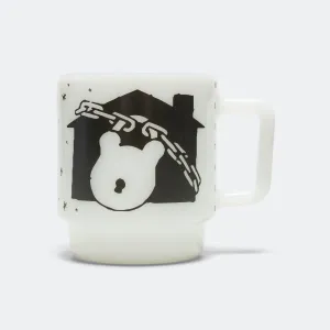 Quit Lookin' Handmade Milk Glass Mug