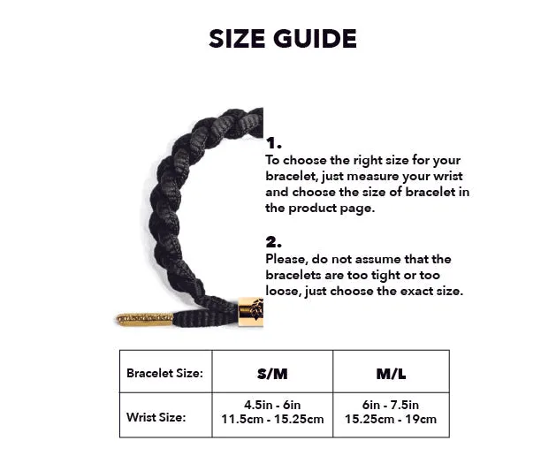 Rastaclat Original Hand Assembled White Create Change Adjustable Single Lace Bracelet