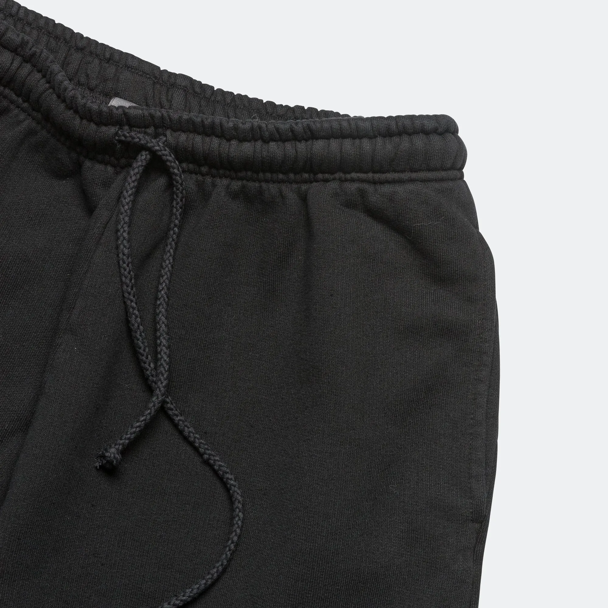 Raw Hem Sweatpants - Black