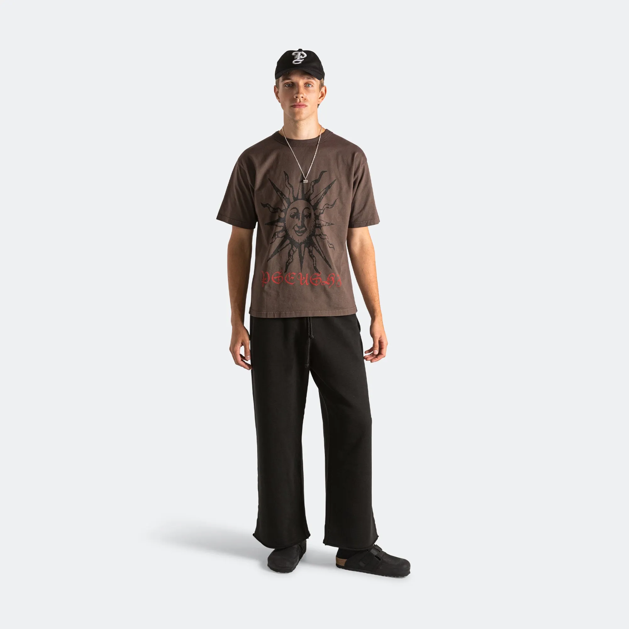 Raw Hem Sweatpants - Black