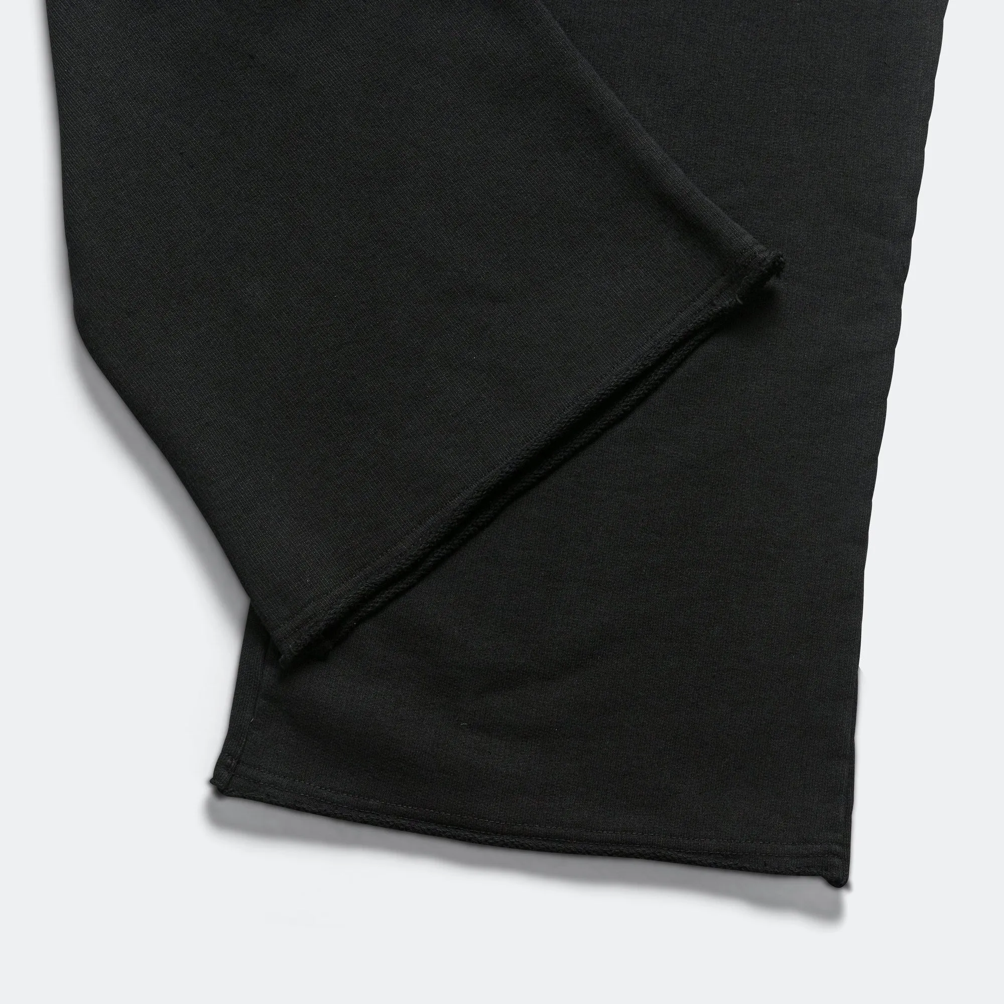 Raw Hem Sweatpants - Black
