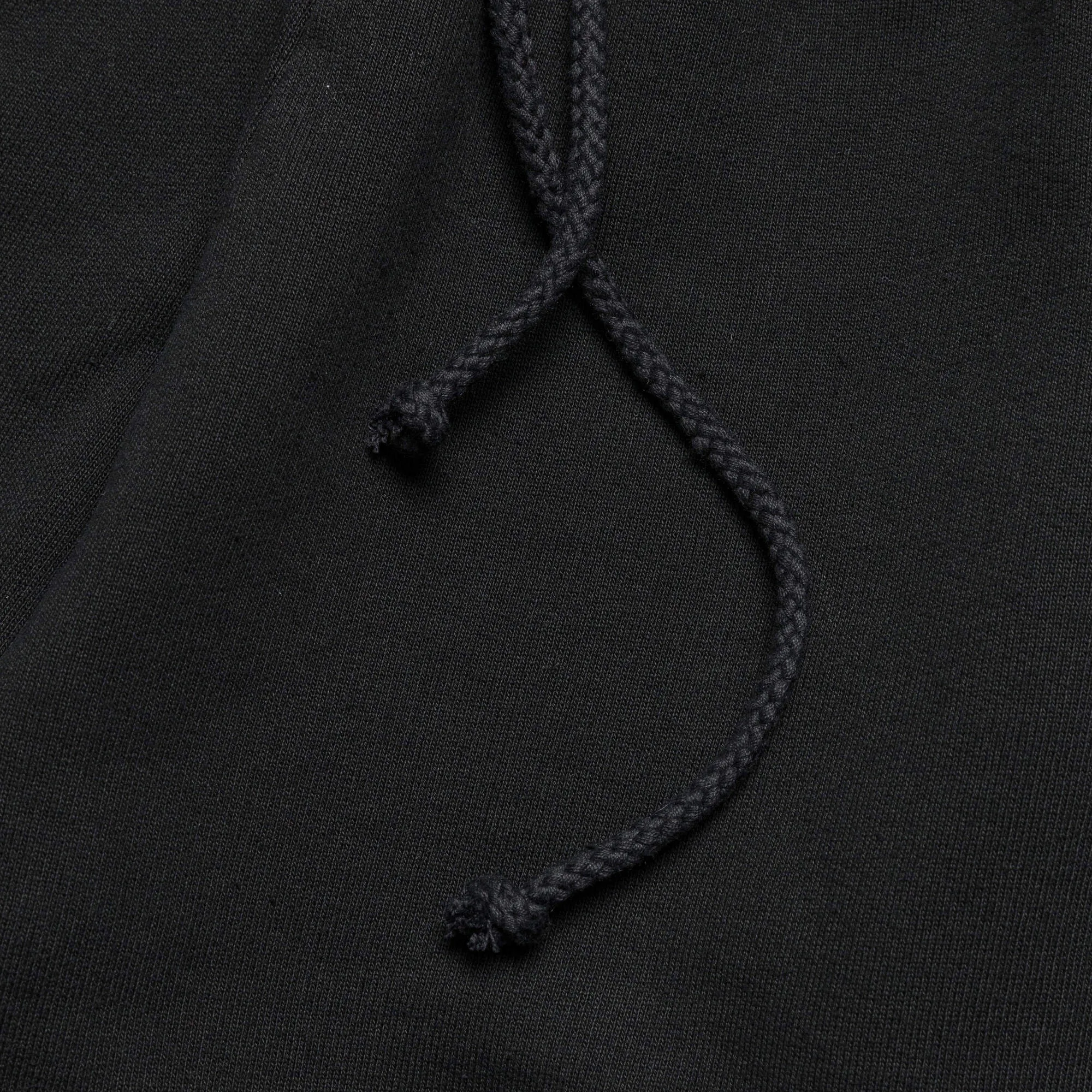 Raw Hem Sweatpants - Black