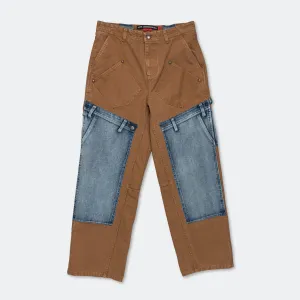 Re-make Carpenter Jeans - Brown/Blue