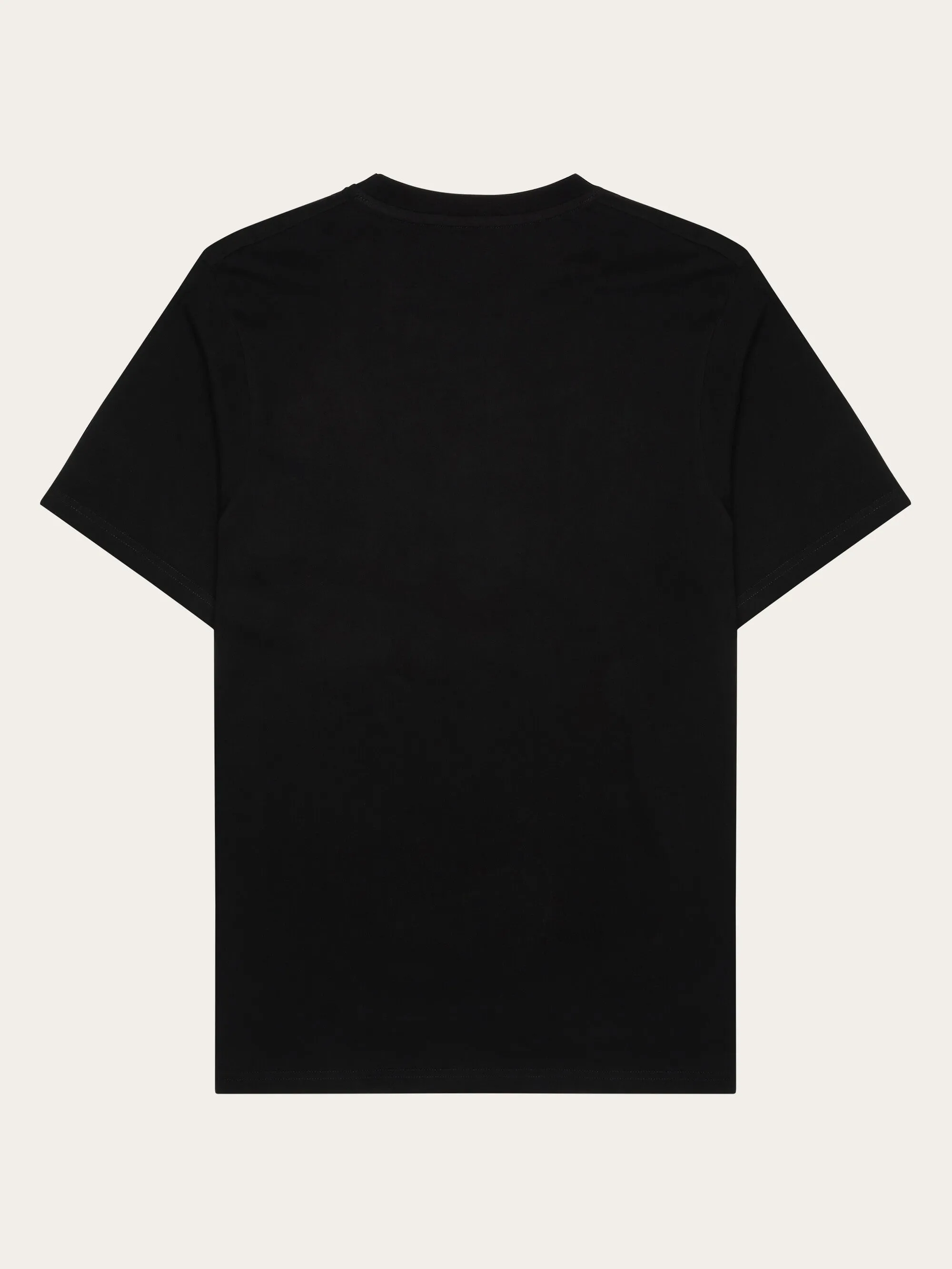 Regular single jersey mountain owl printed t-shirt - Regenerative Organic Certified - GOTS - Black Jet Knowledge Cotton