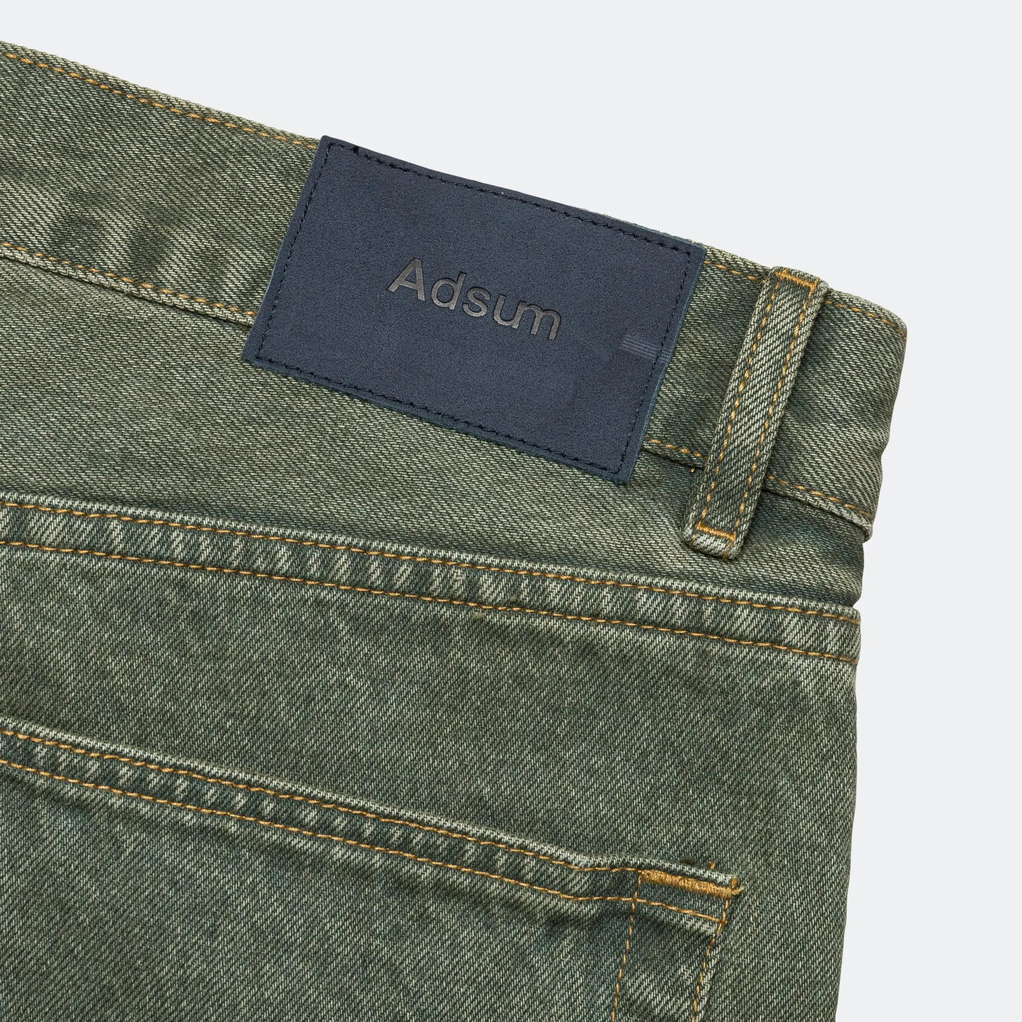 Relaxed Fit Overdyed Denim - Green