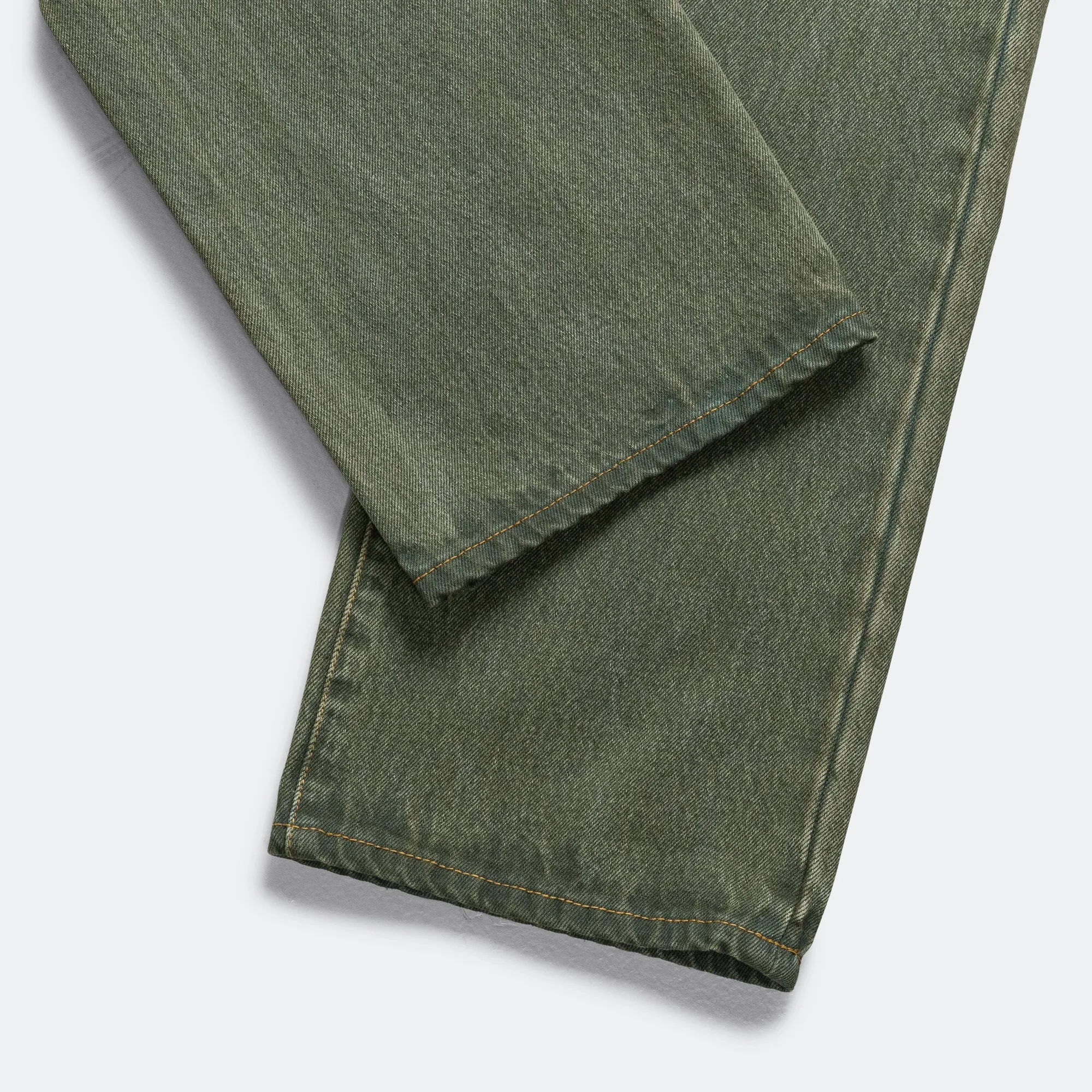 Relaxed Fit Overdyed Denim - Green