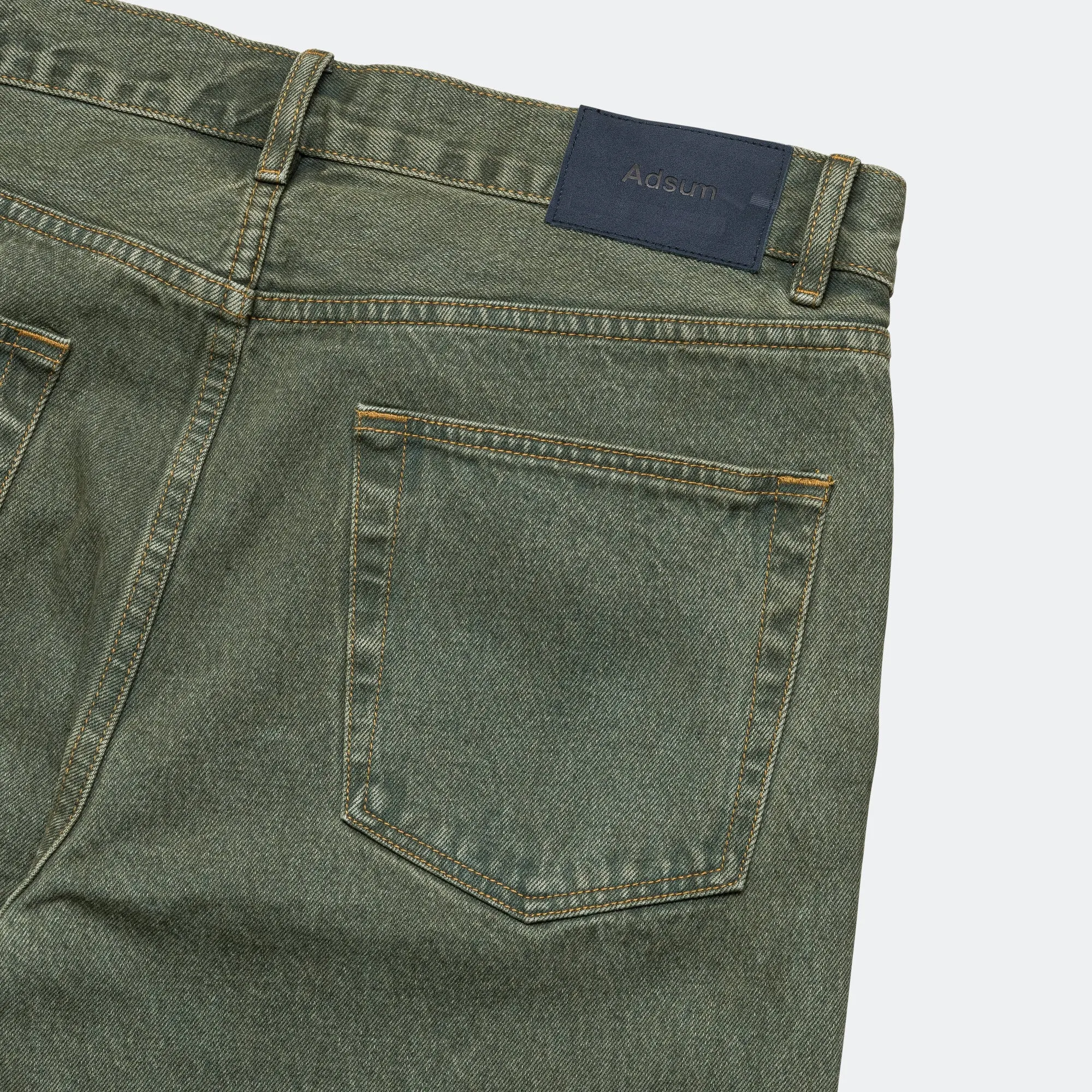 Relaxed Fit Overdyed Denim - Green