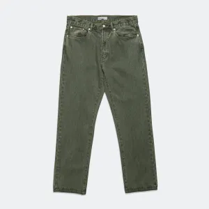 Relaxed Fit Overdyed Denim - Green