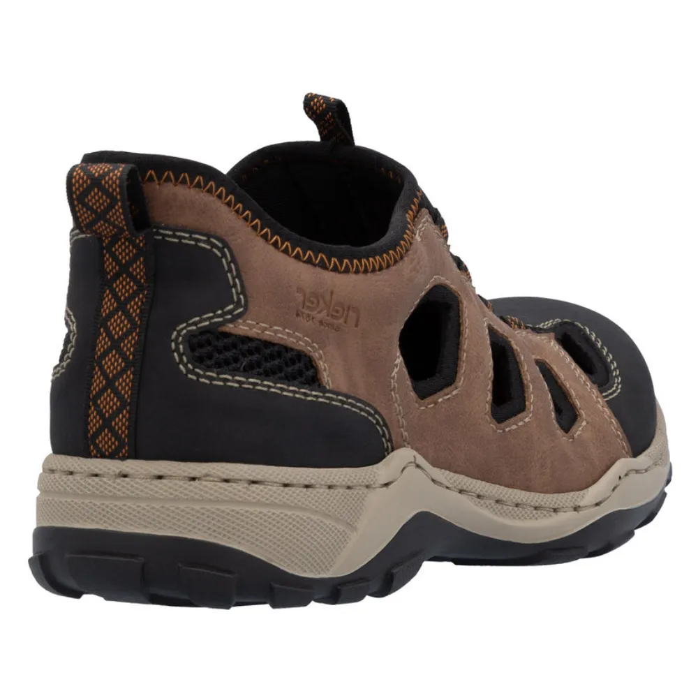 Rieker 08078-24 Mens Wide Fit Walking Sandal