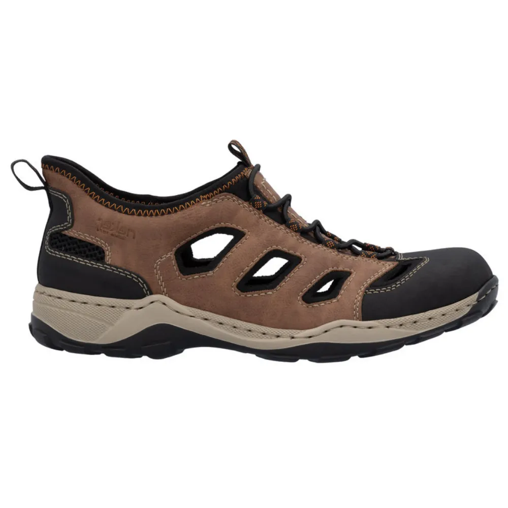 Rieker 08078-24 Mens Wide Fit Walking Sandal