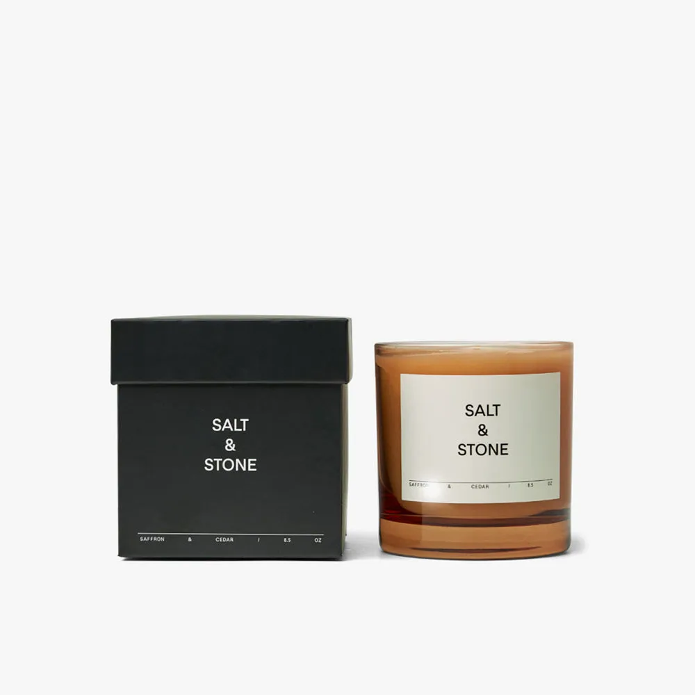 SALT & STONE Candle / Saffron & Cedar