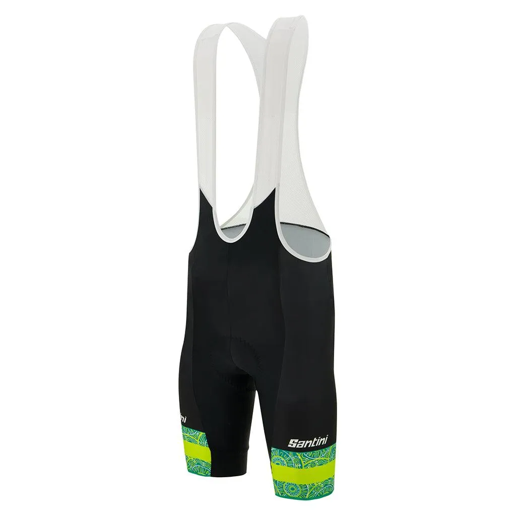 Santini Australia Team Mens Cycling Bibshorts (Black)