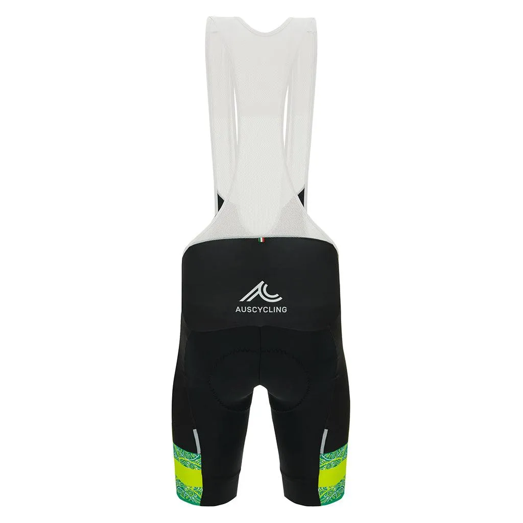 Santini Australia Team Mens Cycling Bibshorts (Black)