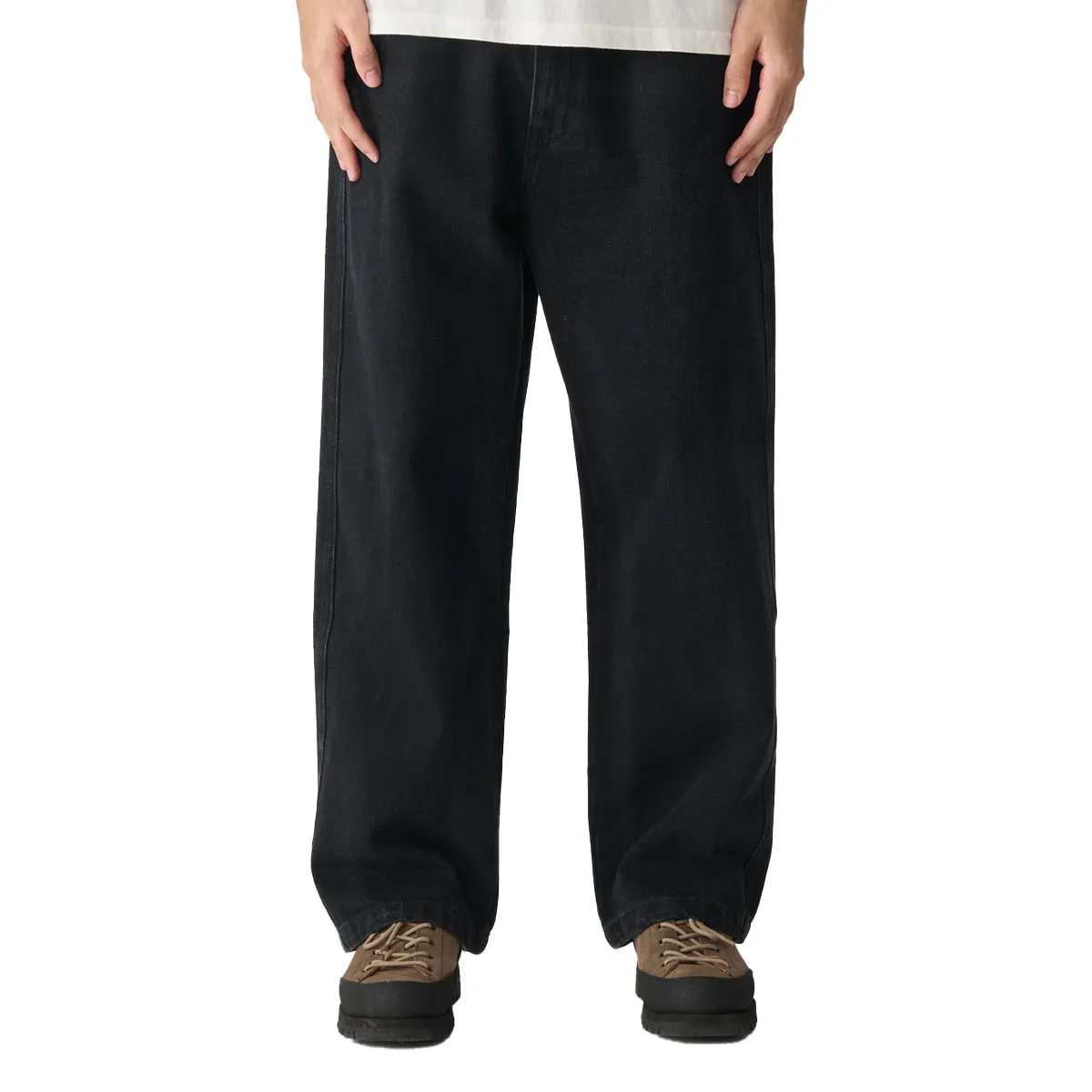 S/Double - Emb Denim Standard Jeans Black Wash