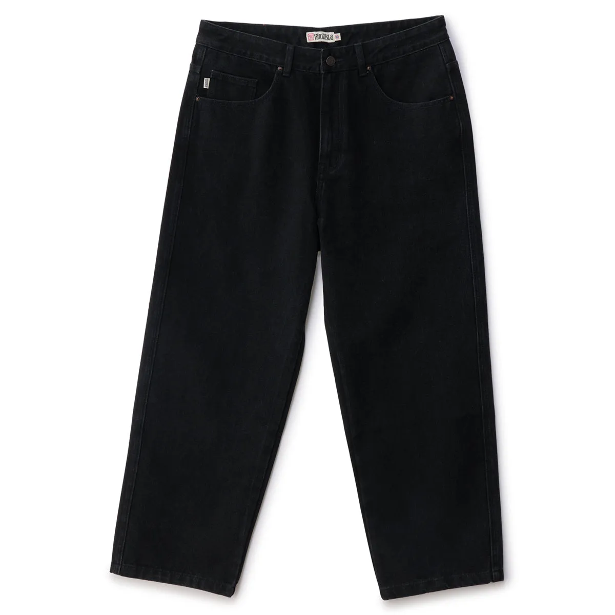 S/Double - Emb Denim Standard Jeans Black Wash
