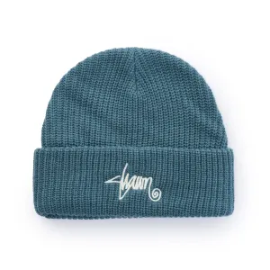S/Double - Shawn Script Mid Beanie Marine Blue