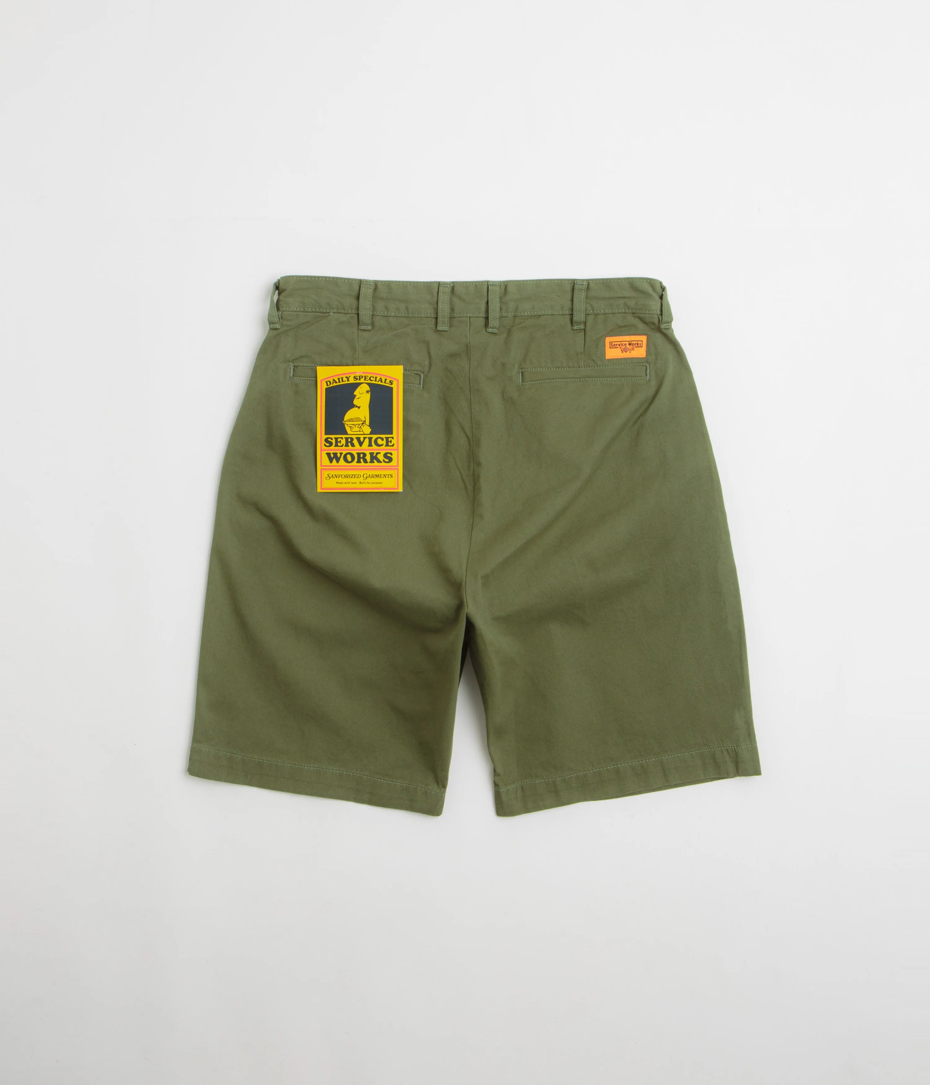 Service Works Drill Part Timer Shorts - Olive