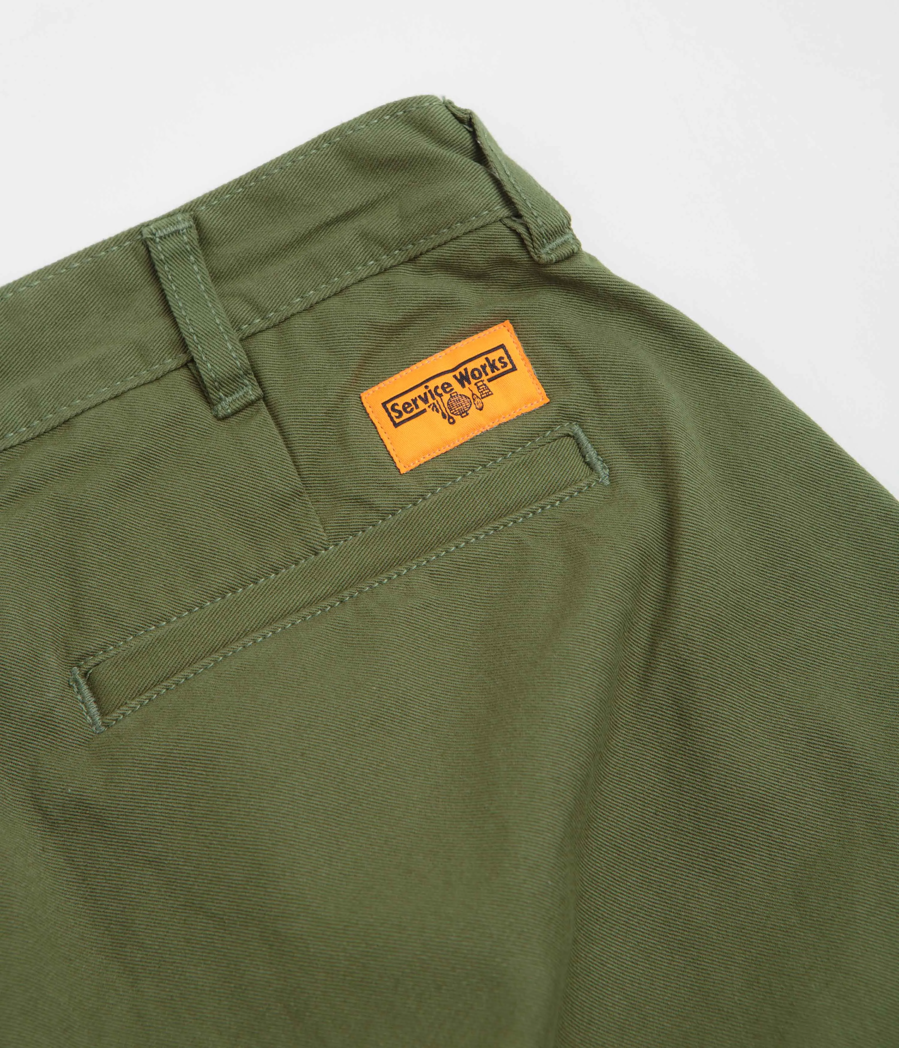 Service Works Drill Part Timer Shorts - Olive