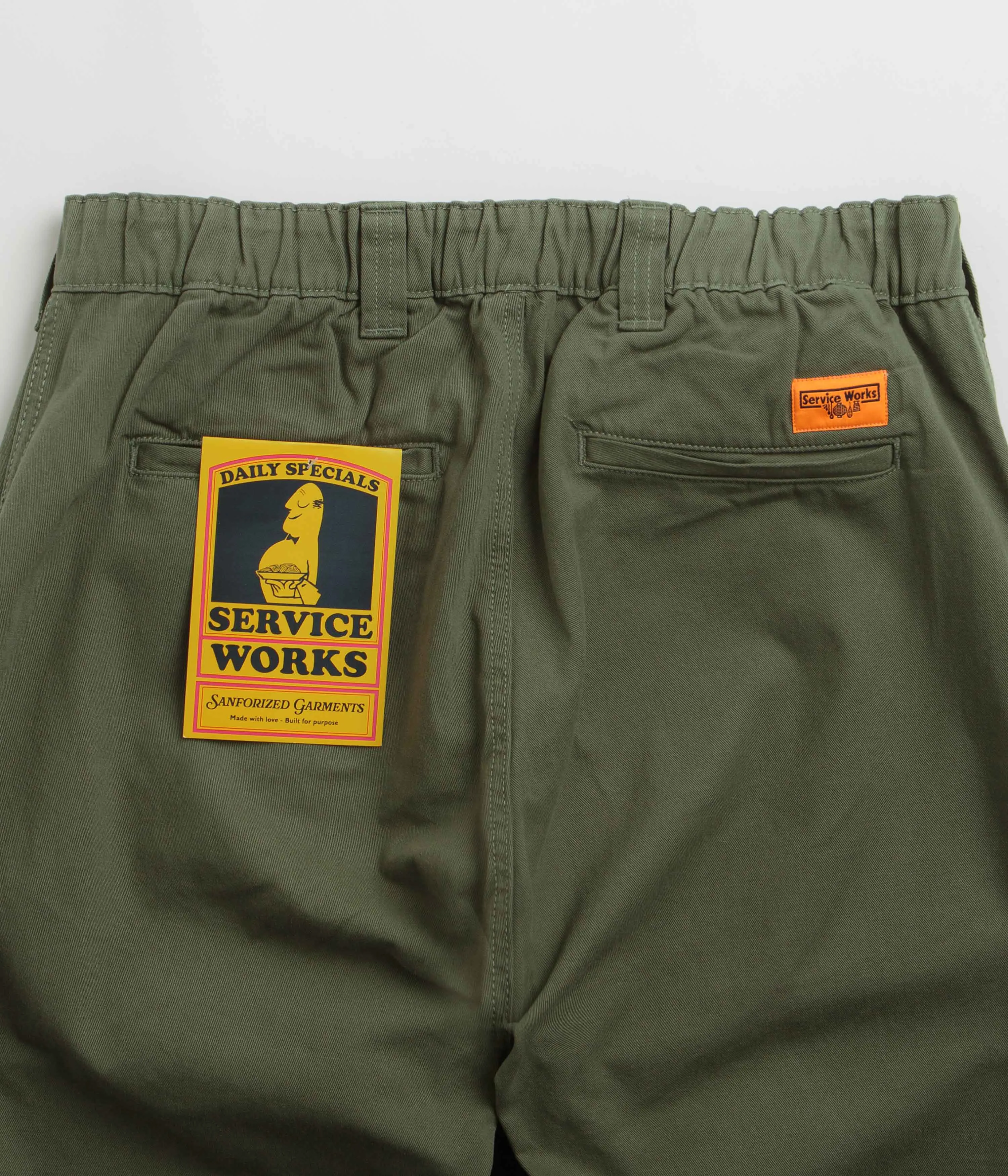 Service Works Drill Waiter Pants - Olive