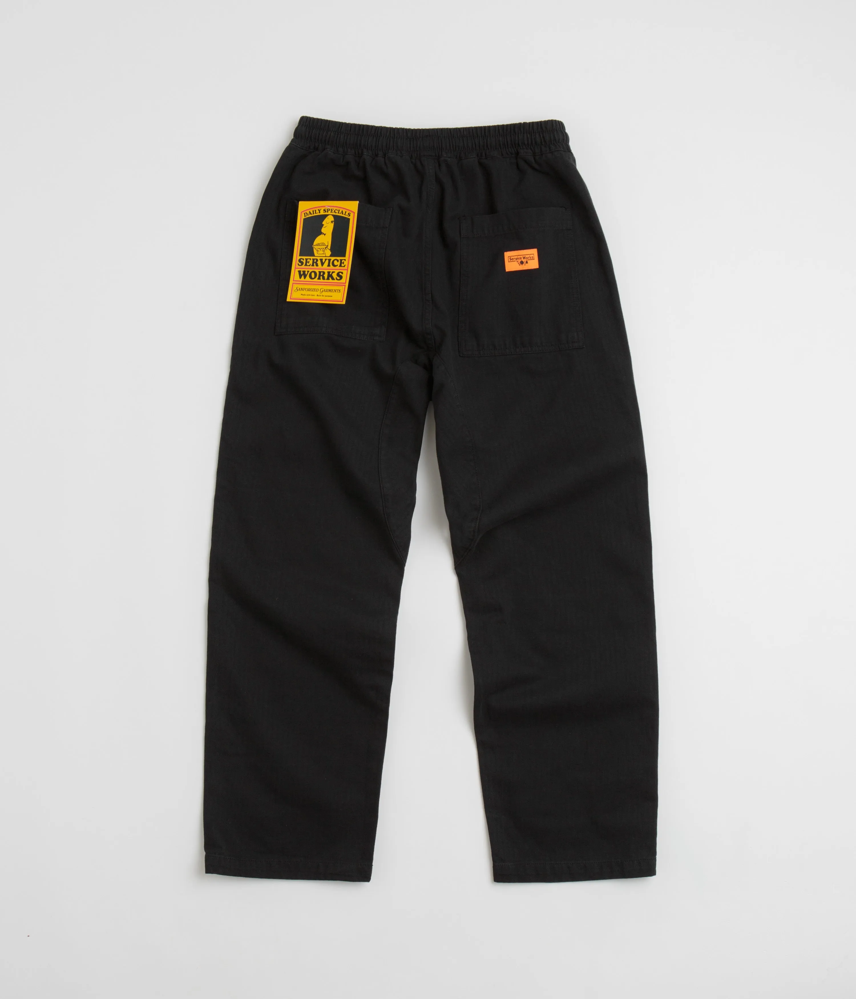 Service Works Herringbone Chef Pants - Black