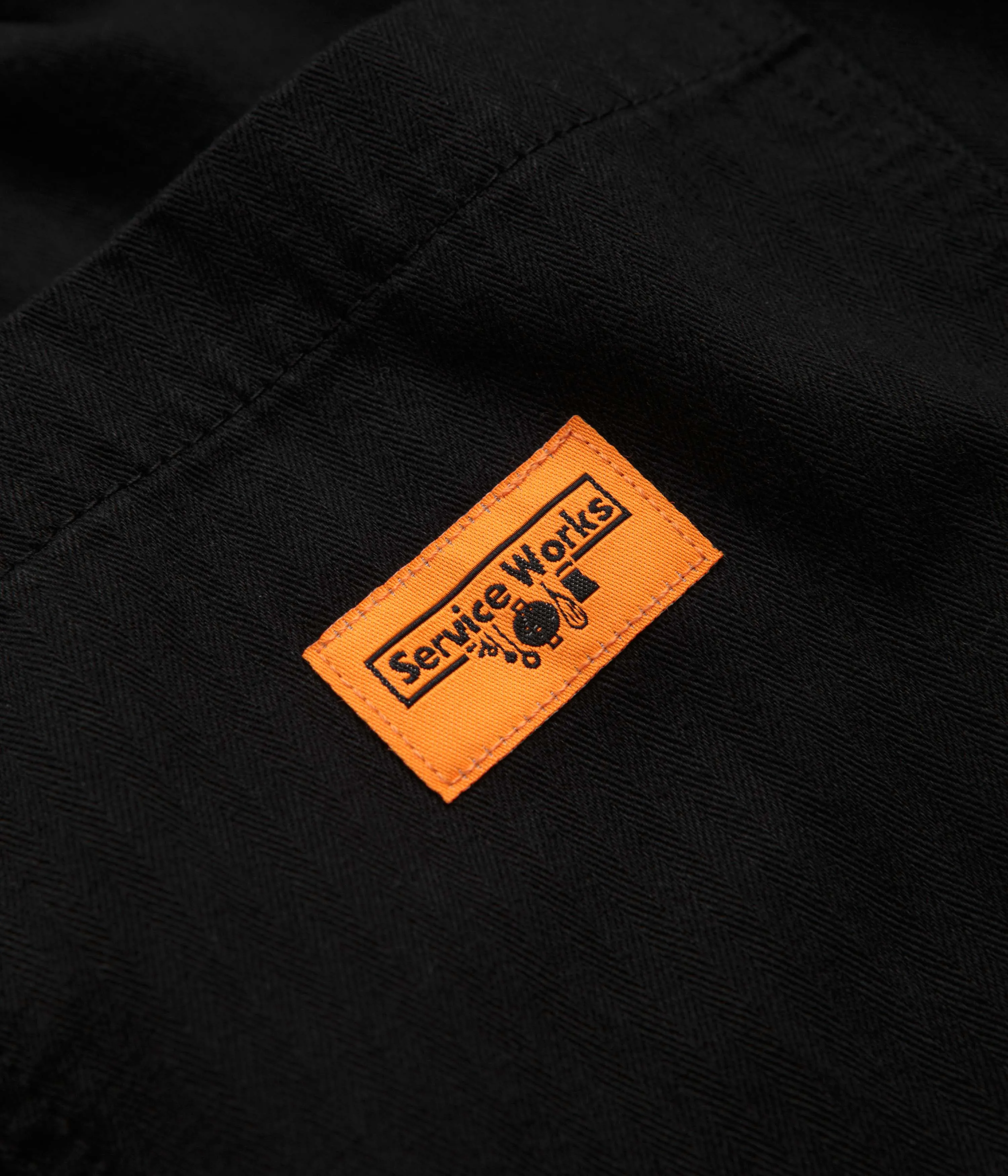 Service Works Herringbone Chef Pants - Black