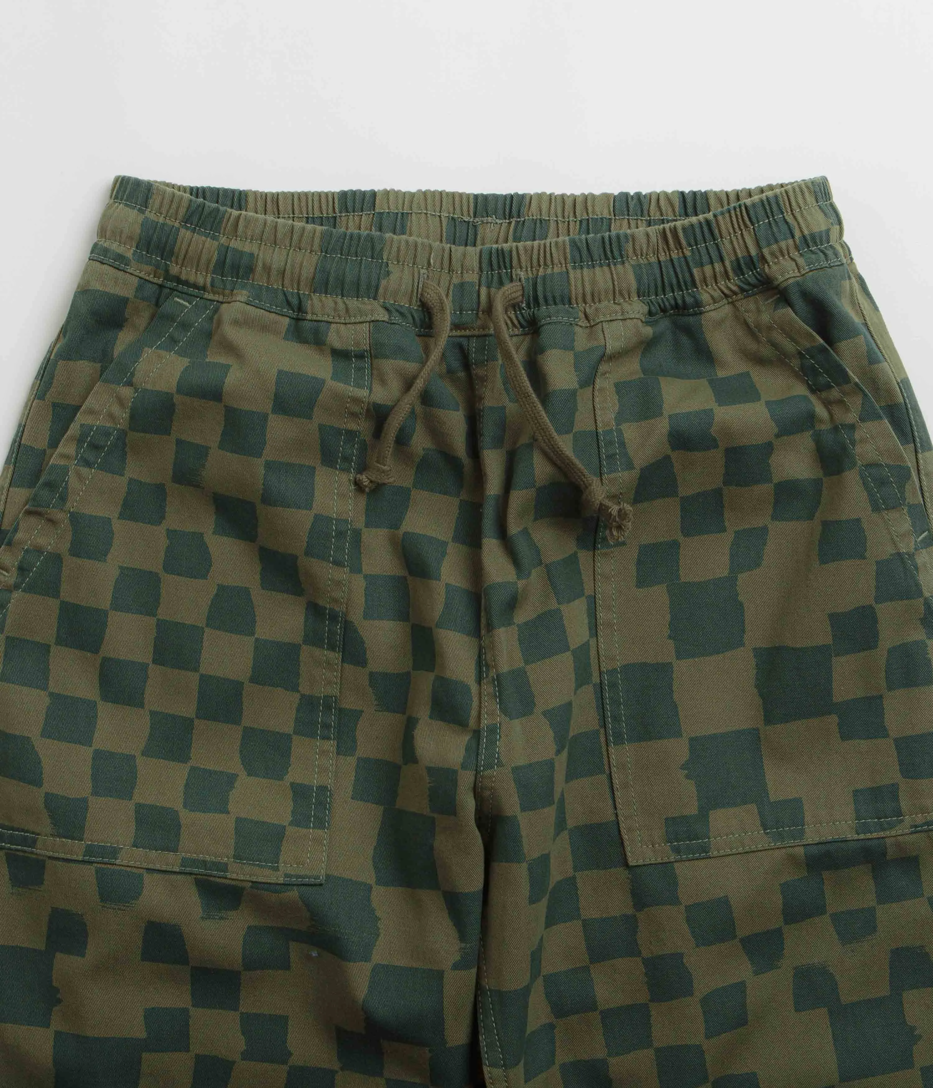 Service Works Printed Chef Pants - Olive Checker